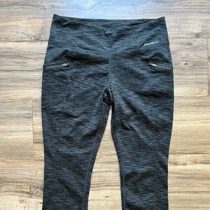 Eddie Bauer Capri Leggings, grey, size M